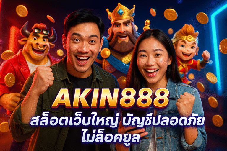 AKIN888 สล็อตเว็บใหญ่ บัญชีปลอดภัย ไม่ล็อคยูส