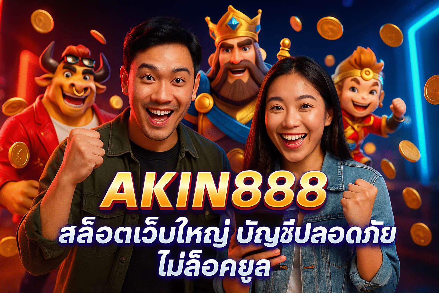 AKIN888 สล็อตเว็บใหญ่ บัญชีปลอดภัย ไม่ล็อคยูส
