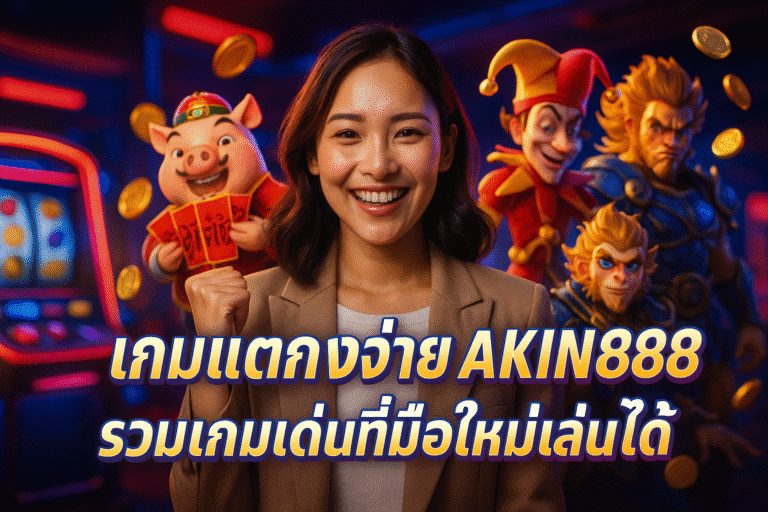 เกมแตกง่าย AKIN888 รวมเกมเด่นที่มือใหม่เล่นได้